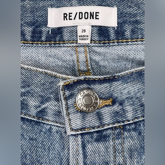 RE/DONE Jeans Women’s Size 29 Originals 90s Comfy Jean in Sunfaded Destroy - Picture 8 of 14